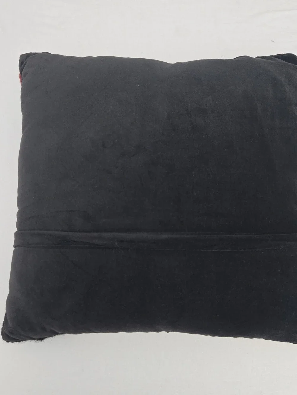 Warren Kimble New Nwt HOOKED Cat WOOL PILLOW The Cat's Meow Black Red Primitive